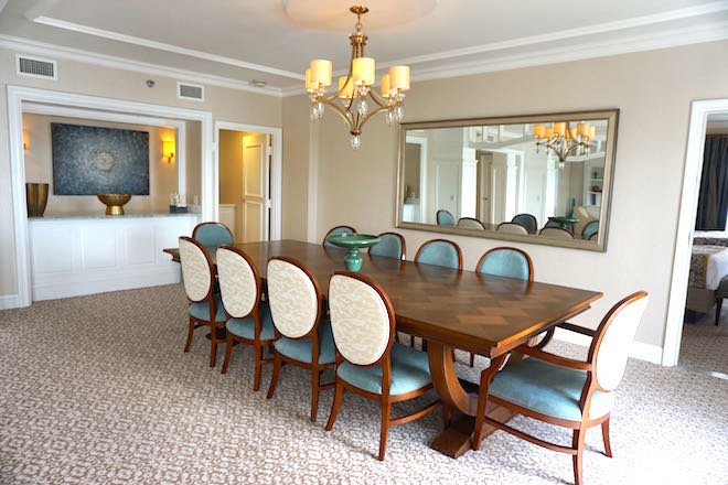 Disney's Beach Club Resort Presidential Newport Suite dining room image