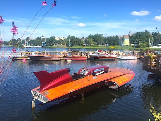 Disney Springs The Boathouse Restaurant vintage boats image