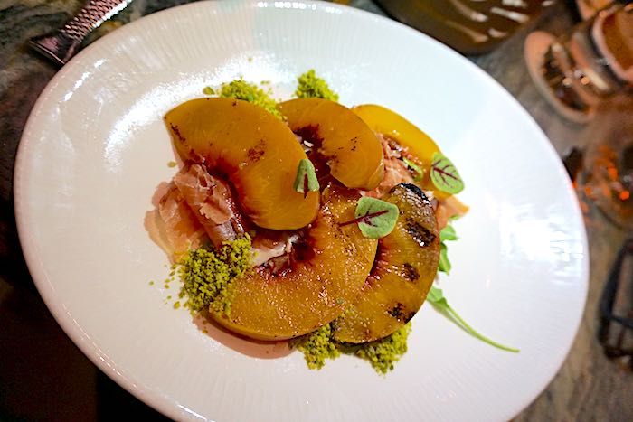 Disney's Flying Fish restaurant peach salad image